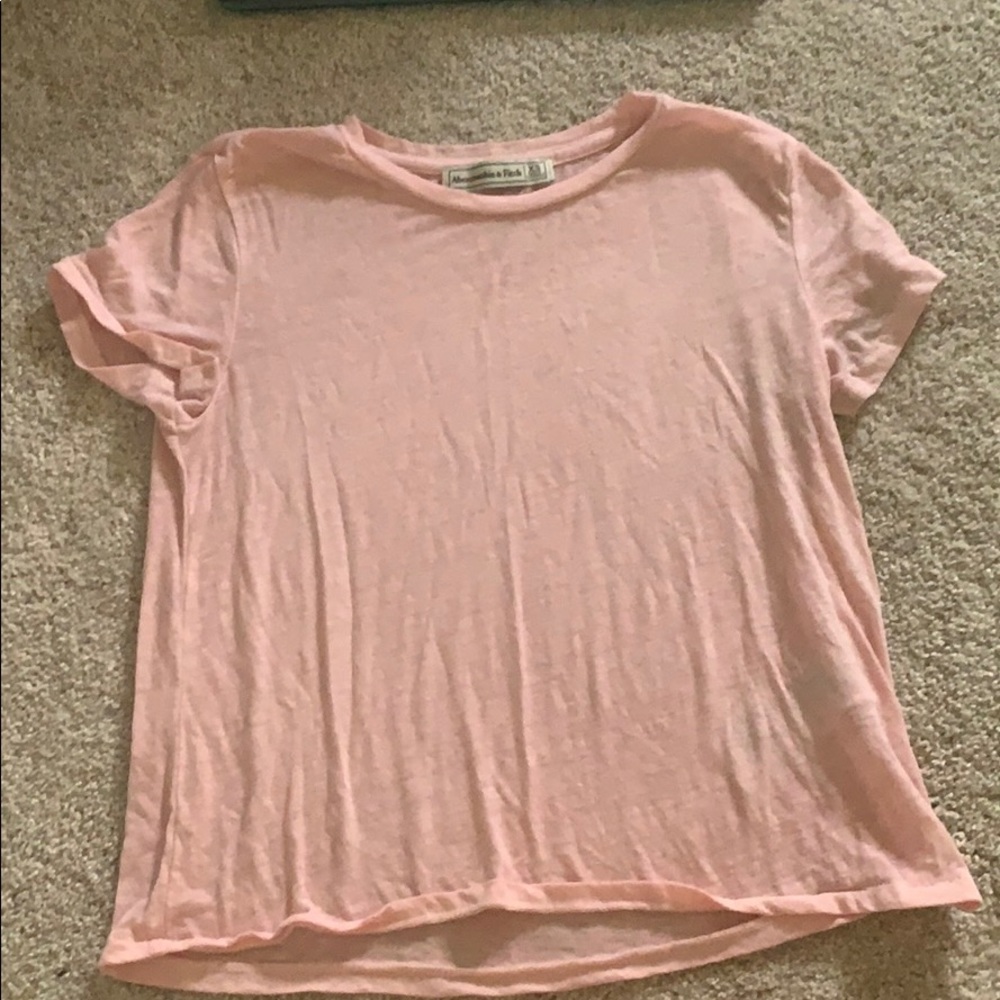 Light Pink Abercrombie & Fitch tee